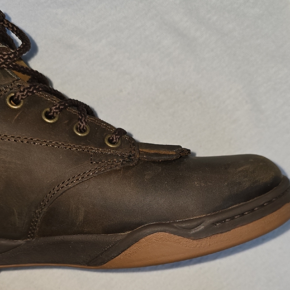 Roper Men's Dark Brown Horseshoe Leather Walking Boots Size 9 - Picture 12 of 16